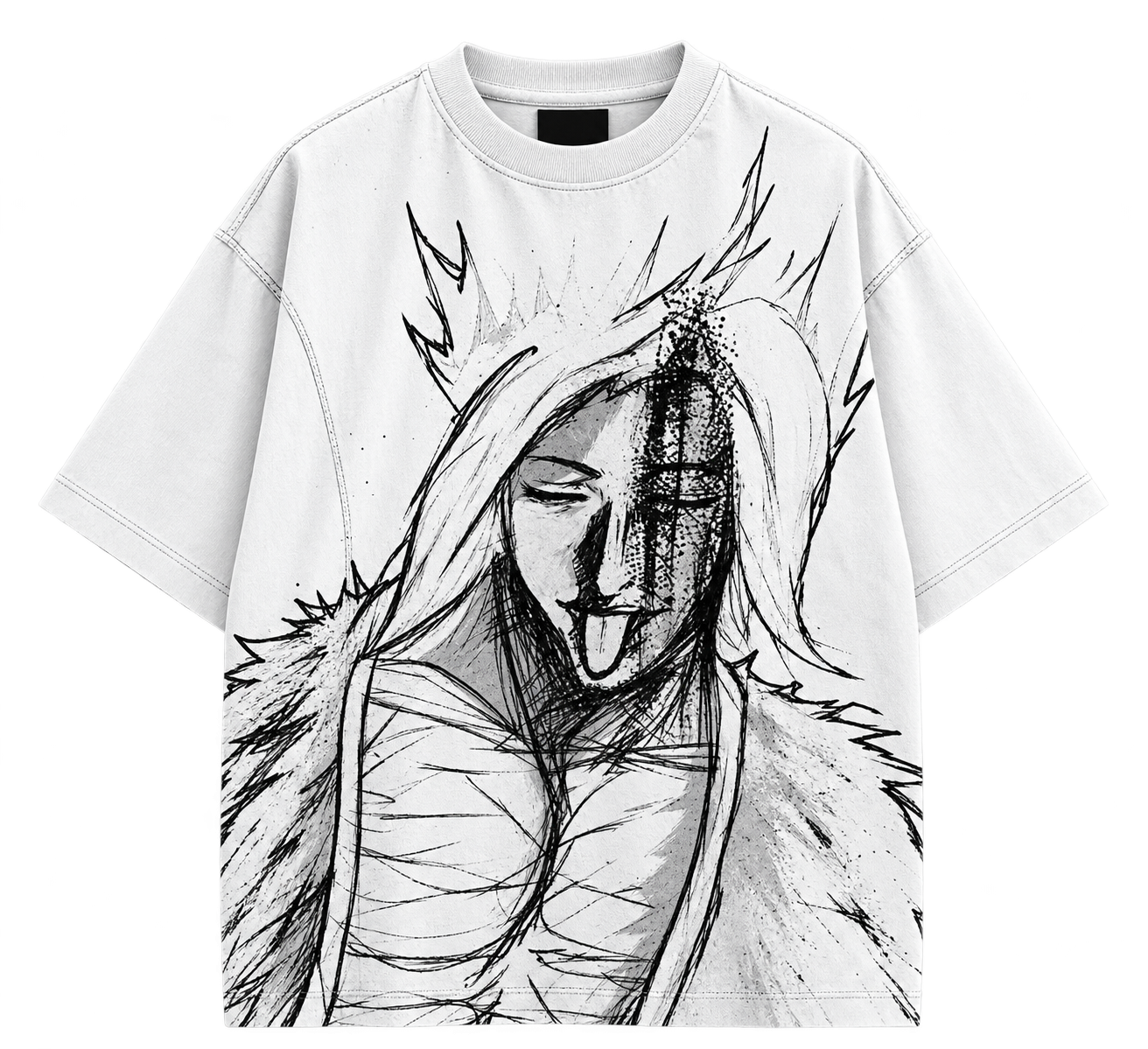 T-shirt Kimogota blanc, côté illustré